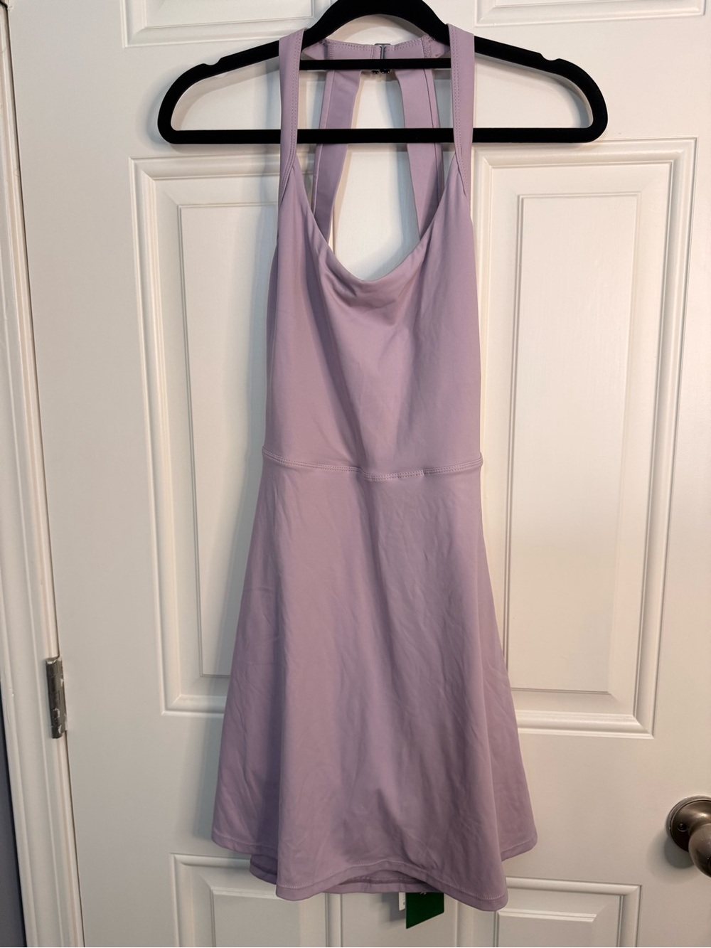 HALARA Pink Purple Scoop-Neck Mini Tennis Dress with Easy Peasy Shorts NWT - Picture 6 of 9